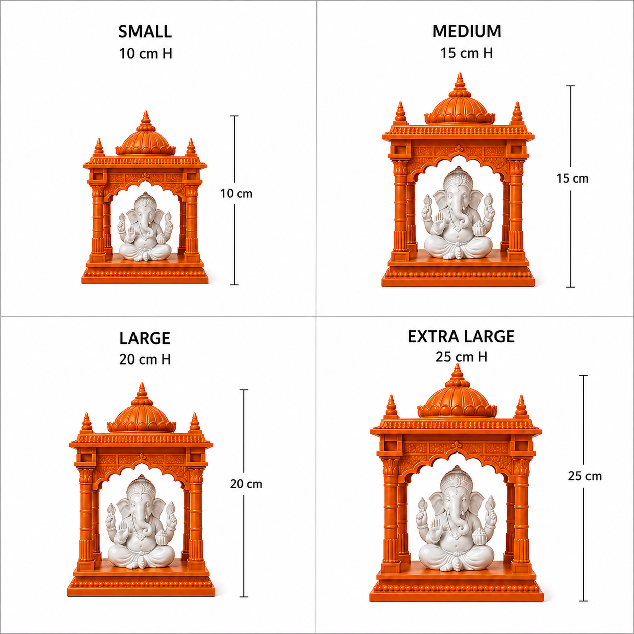 Mini Ganesha Temple Mandir | 3D Printed Home Decor & Car Dashboard Idol - Image 3